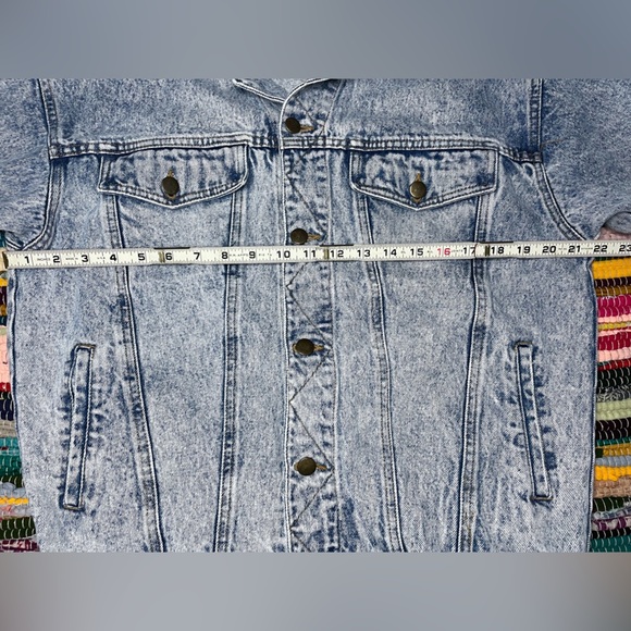 Vintage Acid Wash Denim Jacket | Brilliant Brand | Size M - Picture 4 of 10